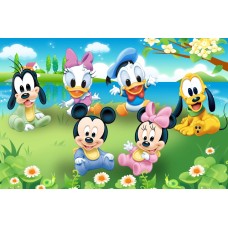 A5BabyD6 Vafa Baby Disney Mickey Minnie Donald Daisy Pluto Goofy bebelusi 20x15cm